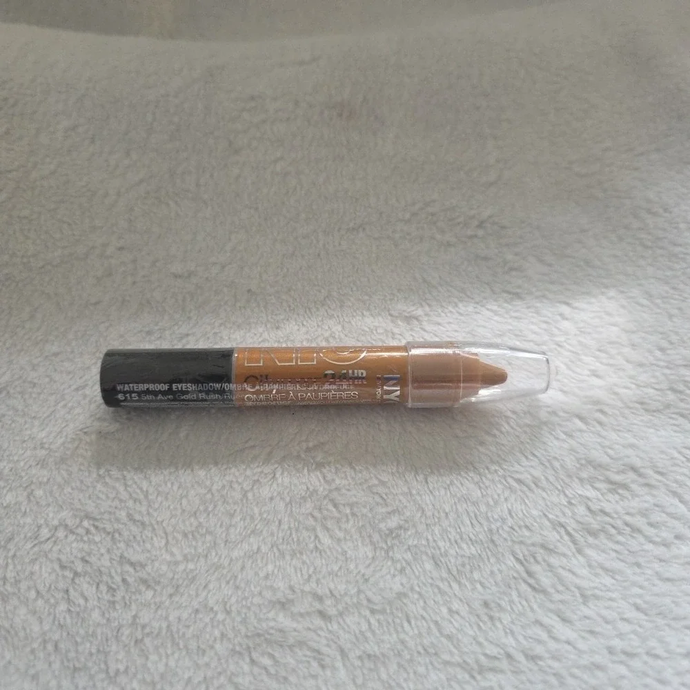NYX Jumbo Eye Pencil 615 5th Ave Gold Rush Waterproof Eyeshadow Crayon 24HR Wear